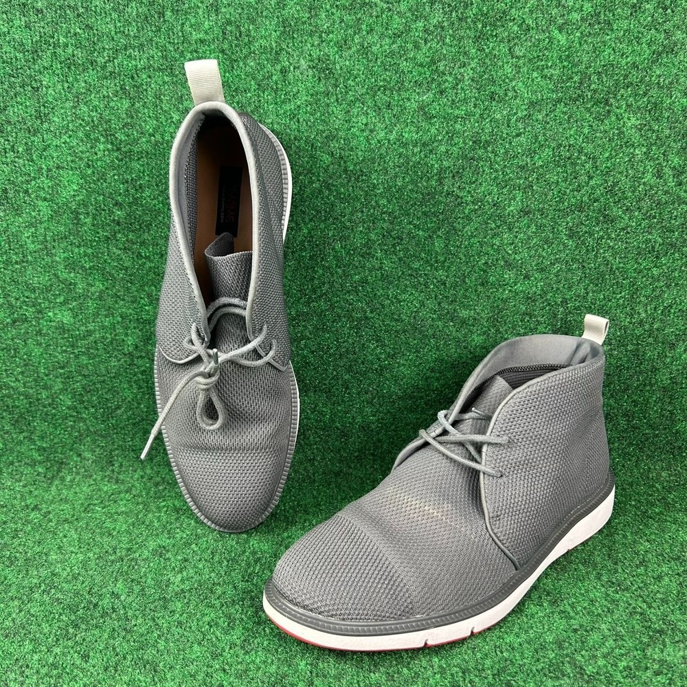 Swims Motion Knit Chukka Boot Hi Top Sneakers Mens 10.5 Grey Lace Up‎ Minimalist